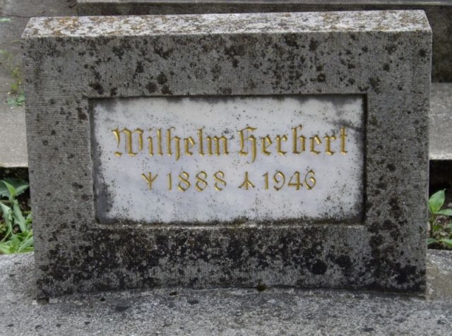 Herbert Wilhelm 1888-1946 Grabstein